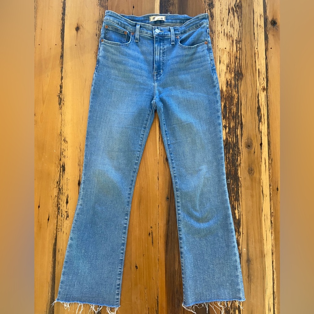 Madewell Mid Rise Kick Out Crop Jeans Size 28 Tall